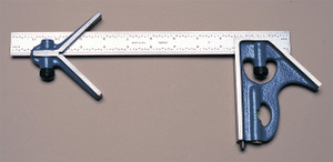 PEC Combination Square (3-Piece Set), 600mm Metric - 7125-600