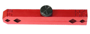 Accurate Red Anodized Aluminum Pin Gage Handle - Z2800-RED