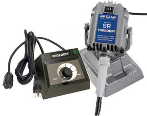 Foredom Flexible Shaft 1/6 HP SR Benchtop Motor With EMX Table Top Dial Control - M.SBR-EM