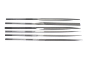 Grobet USA 16cm, 6-pc Needle File Set, Cut 4 - 31.68101