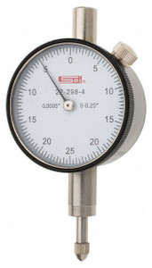 SPI Deluxe Dial Indicator, AGD Group 1, 0.250" Range, 0-25-0 Reading - 22-298-4