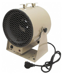 TPI Portable Electric Forced Air Unit Heater, 14,330 to 19,107 BTU Rating, 262 CFM - 90-540-6