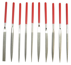 Grobet Diamond Needle Files, 10-piece Set - 33.950