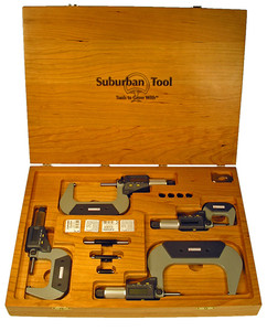 Suburban IP54 Electronic Digital Micrometer Set 0-4" Range - SMI-WC-EDMIPS-0020