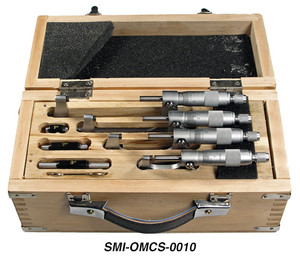 Suburban Chrome-Plated Outside Micrometer Set 0-4" Range - SMI-OMCS-0010