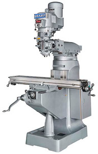 Sharp Industries 9" x 49" Table Vertical Knee Mill - LMV-49-DVS
