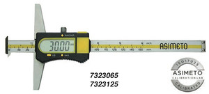 Asimeto Digital Depth Caliper with Double Hook 0-6" Range - 7323065
