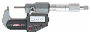 SPI IP65 Absolute Electronic Tube Micrometer, Barrel Anvil, 0-1"/0-25mm - 17-766-7