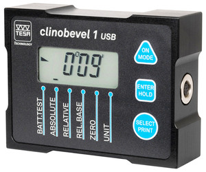 TESA ClinoBEVEL 1 Electronic Inclinometer - 05330203