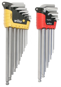 Wiha ErgoStar Ball End Hex L-Key Inch/Metric 22 Piece Set - 66982