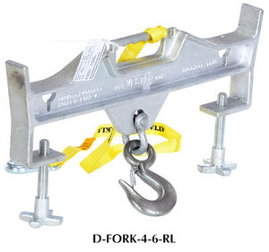 Vestil Double Fork Hoisting Hook w/Rigid Hook - D-FORK-4-6-RL