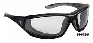 Crews Reaper Safety Glasses, Clear Lens, Anti-Fog & Scratch Resistant - 56-672-9