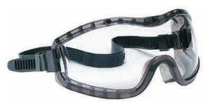 Crews Stryker Safety Goggles, Clear Lens, Smoke Frame - 56-685-1