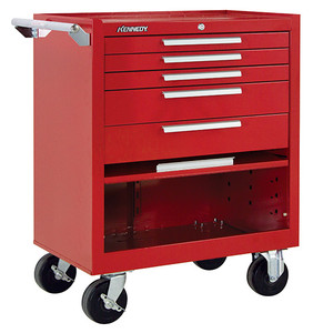 Kennedy K2000 29" 5-Drawer Roller Cabinet, Industrial Red - 295XR