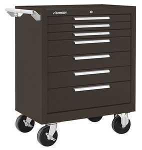 Kennedy K2000 29" 7-Drawer Roller Cabinet, Brown Wrinkle - 297XB