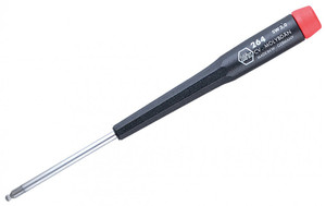 Wiha Precision Ball End Hex Screwdriver, 2.5mm x 60mm - 26425