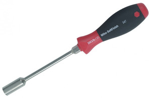 Wiha SoftFinish® Inch Nut Driver with Hex Bolster, 1/4" - 34759