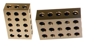 Suburban Precision Tri-Blocks (Pair), 2" x 4" x 6", 23 Holes - B-246-H23-M