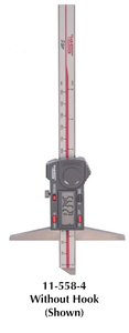 SPI Absolute Electronic Depth Gage, 0-6" Without Hook - 11-558-4