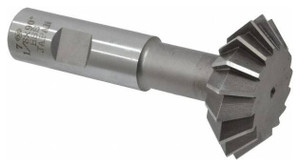 Interstate HSS Double Angle Cutter, Shank Type, 90°, 1-7/8" dia, 3/4" shank - 71-327-1