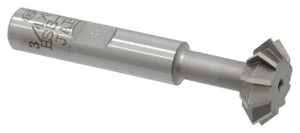 Interstate Cobalt Double Angle Cutter, Shank Type, 90°, 3/4" dia, 3/8" shank - 71-335-4