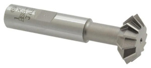 Interstate Cobalt Double Angle Cutter, Shank Type, 90°, 1" dia, 1/2" shank - 71-336-2