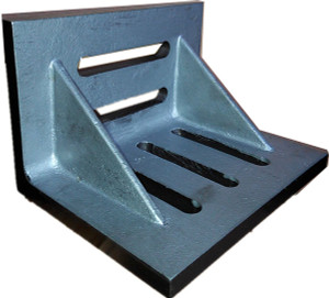 Precise 9" x 7" x 6" Slotted Angle Plate - Webbed - 3402-0311