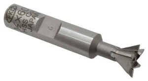 Interstate Cobalt 60° Dovetail Cutter, 1/2" cut dia, 3/8" shank dia - 74-494-6