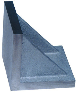 Precise 6" x 6" x 6" Precision Ground Webbed End Angle Plate - 3402-1056