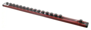 Magnetic Locking Socket Holder, 16 Piece Capacity, 1/2" Drive, Red - 992-948-4