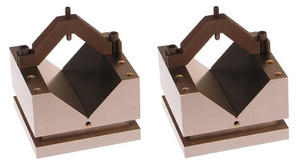 Suburban Precision Steel V-Blocks (Pair), SineSet Compatible, 90 degree, 6" x 6" x 4" - VB-466-M-S2