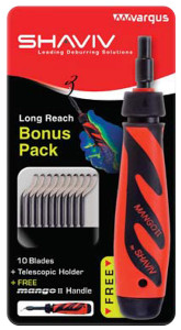 Shaviv Mango II Long Reach Bonus Pack, 12 pc. E-100 Blade Type - 82-177-7