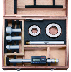 Mitutoyo Digimatic Holtest Three-Point Internal Micrometer Set, 4-8"/101.6-203.2mm - 468-980