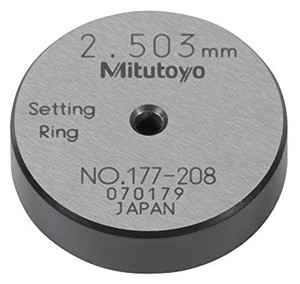 Mitutoyo Metric Steel Setting Ring, 2.5mm - 177-208