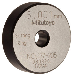 Mitutoyo Metric Steel Setting Ring, 5mm - 177-205