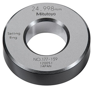 Mitutoyo Metric Steel Setting Ring, 25mm - 177-139