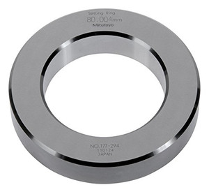 Mitutoyo Metric Steel Setting Ring, 80mm - 177-294