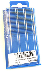 Precise 20 Piece #61-80 HSS Wire Gage Drill Set - 5001-1020