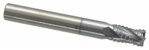 Accupro 4-Flute High Performance TiCN Coated Fine Tooth Roughing End Mill, 1/4" Size, 3/8" LOC, 2" OAL - 37-246-6