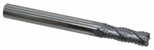 Accupro 4-Flute High Performance TiCN Coated Fine Tooth Roughing End Mill, 1/4" Size, 3/4" LOC, 2-1/2" OAL - 37-247-4