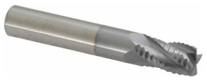 Accupro 4-Flute High Performance TiCN Coated Fine Tooth Roughing End Mill, 5/16" Size, 7/16" LOC, 2" OAL - 37-248-2