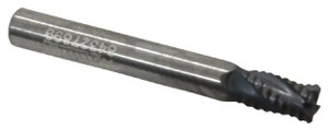 Accupro 4-Flute High Performance AlTiN Coated Fine Tooth Roughing End Mill, 1/4" Size, 3/8" LOC, 2" OAL - 37-259-9