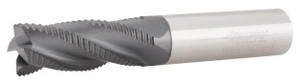 Accupro 4-Flute High Performance AlTiN Coated Fine Tooth Roughing End Mill, 1/2" Size, 1-1/4" LOC, 3" OAL - 37-265-6