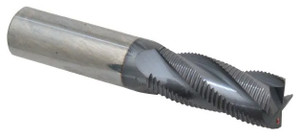 Accupro 4-Flute High Performance AlTiN Coated Fine Tooth Roughing End Mill, 5/8" Size, 1-1/2" LOC, 3-1/2" OAL - 37-267-2