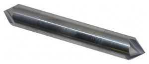 Accupro Double End 4-Flute TiCN Coated 90° End Chamfer Mill, 3/8" Size, 2-1/2" OAL - 37-321-7