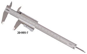 SPI Vernier Caliper, Thumb Lock Style, 0-6"/0-150mm - 20-995-7