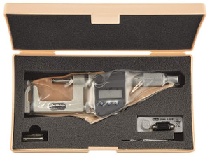 Mitutoyo Uni-Mike Digital Micrometer, Interchangeable Anvil Type, 25-50mm w/ Ratchet Stop - 317-252-30