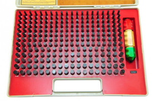 Precise .251-.500" Minus Black Oxide Steel Pin Gage Set  - 303-505M2A