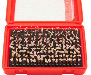 Precise .061-.250" Minus, Class ZZ Steel Pin Gage Set - 303-503M1