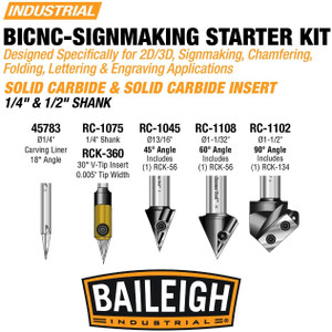 Baileigh BICNC-Signmaking Starter Kit - BA9-1225147